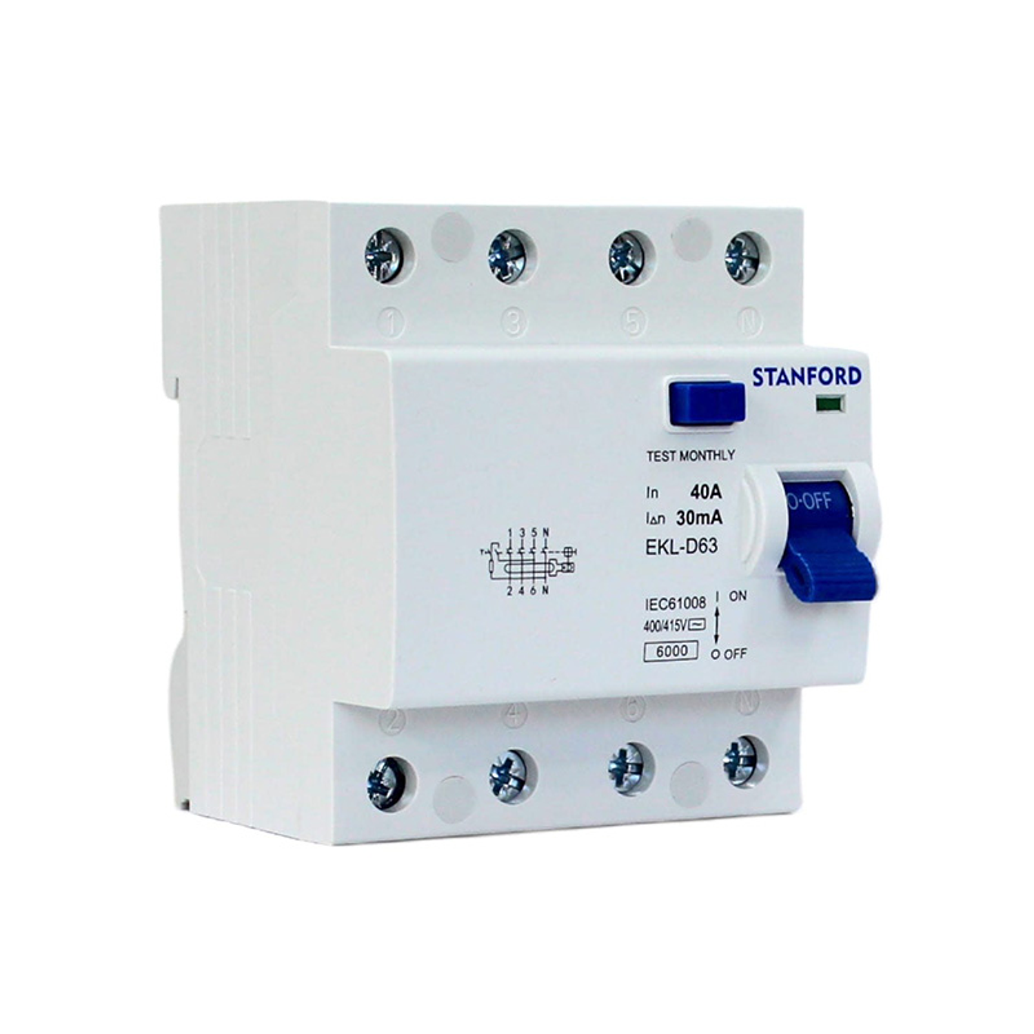 Interruptor Diferencial 4x40a 30ma Clase Ac Stanford 1
