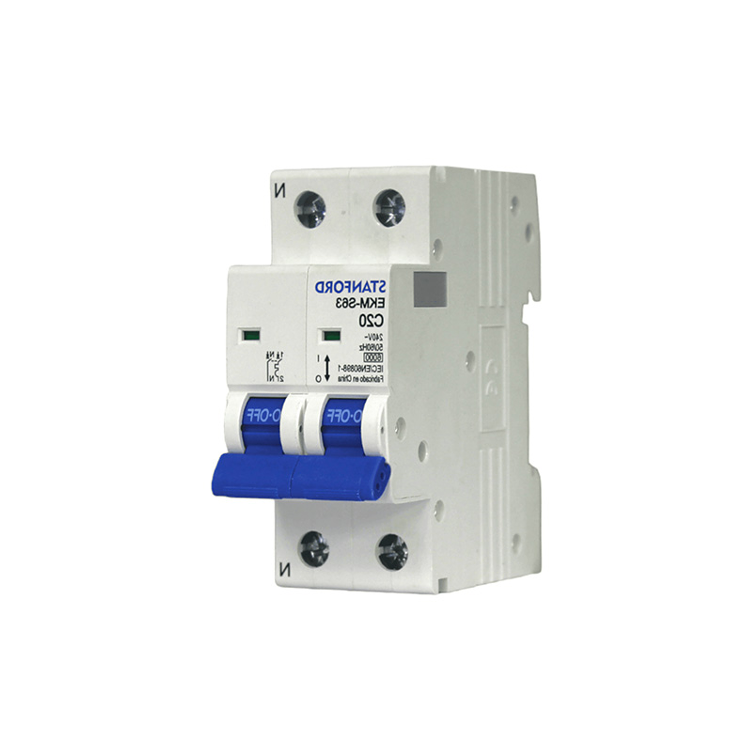 Automatico Bipolar 2x20A 6kA Curva C STANFORD 1