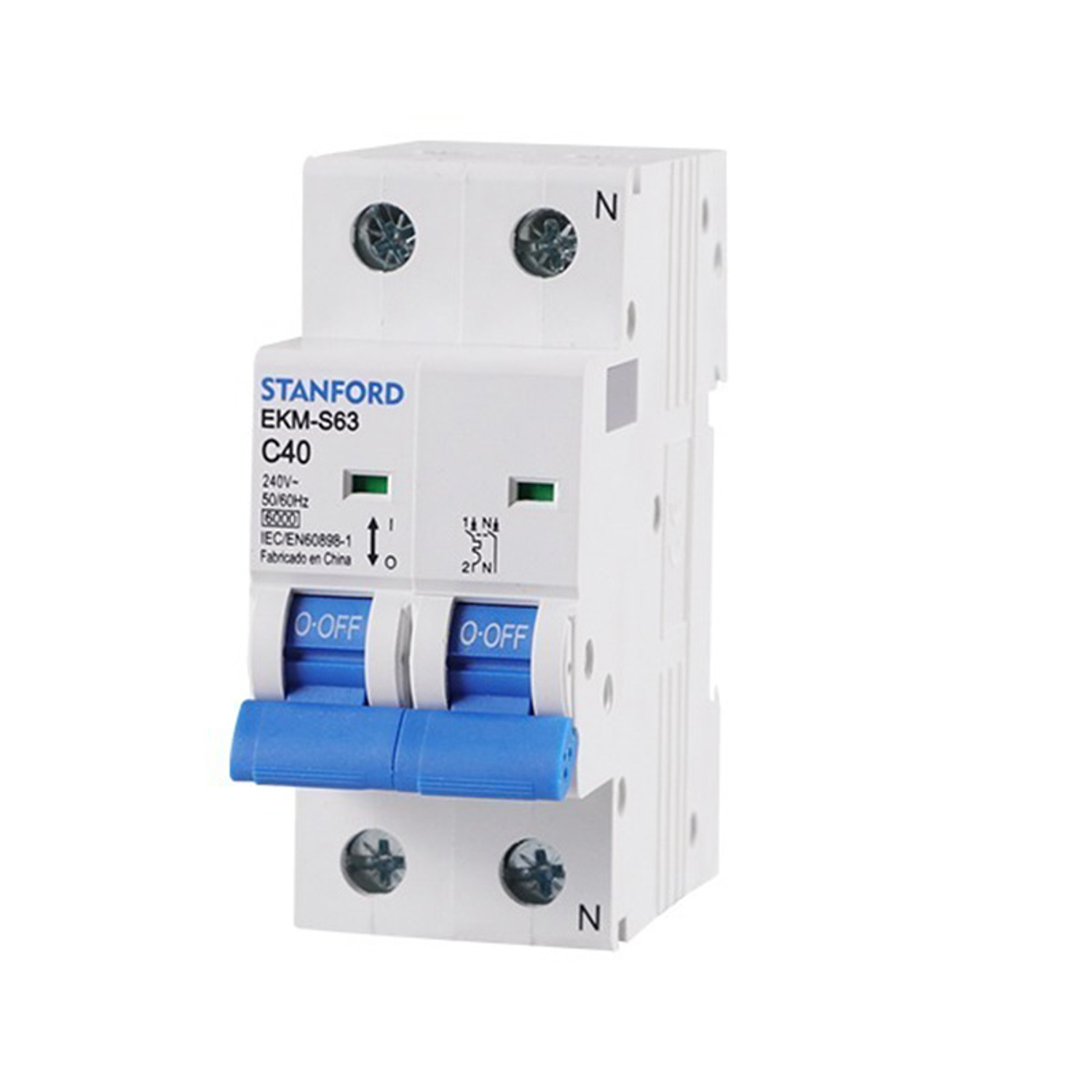 Automatico Bipolar 2x40A 6kA Curva C STANFORD 1