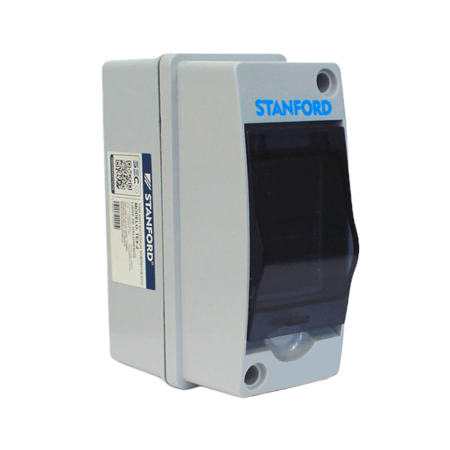 Tablero Sobrepuesto Exterior 2 Puestos IP65 Stanford Certificado SEC 1