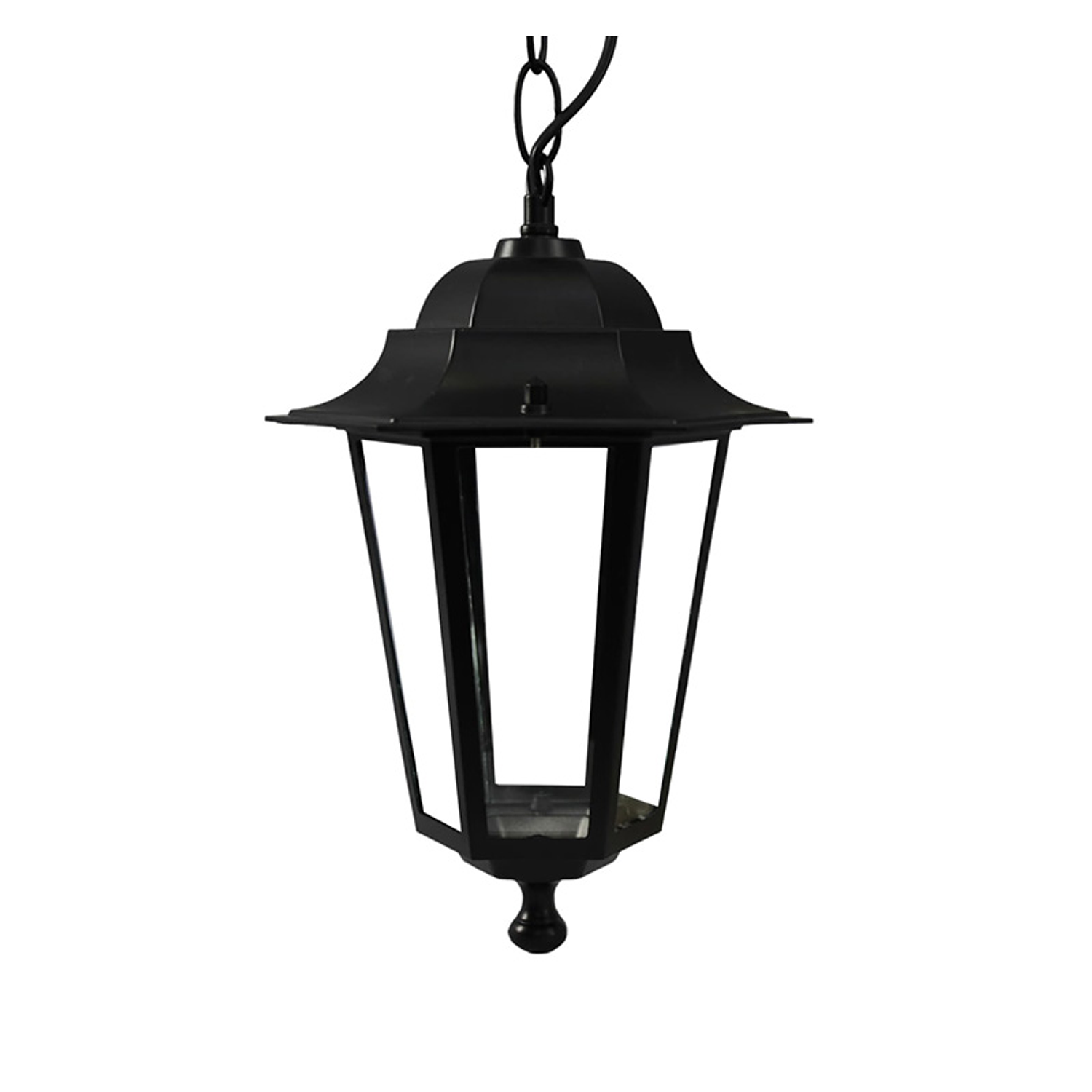 Farol Exterior Colgante Punta Redonda E27 60w Negro Stanford 1