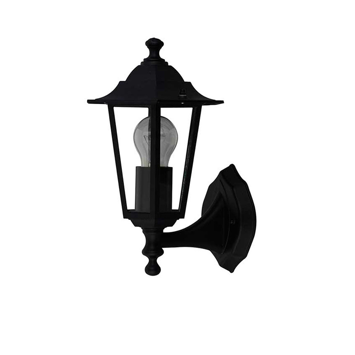 Farol Exterior Diseño Colonial De Pared E27 60w Negro 1