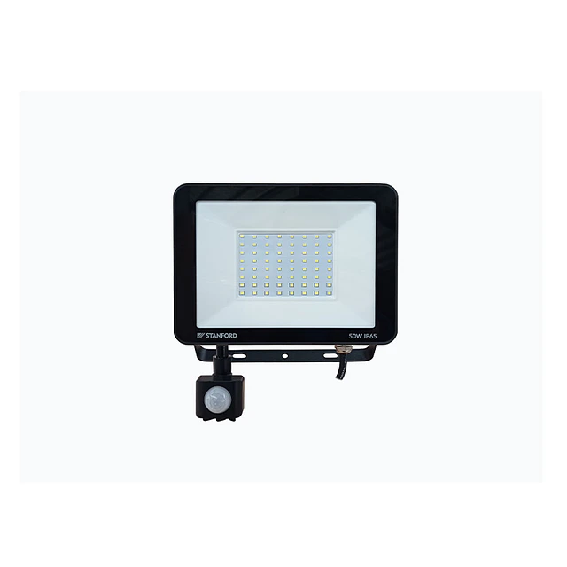 Foco Proyector De Área Led Con Sensor 50w Sec Exterior Ip65