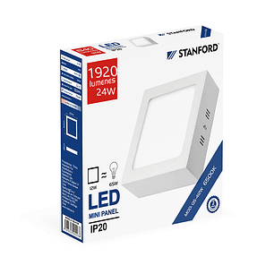Panel cuadrado sobrepuesto 24W 6500K STANFORD PANEL