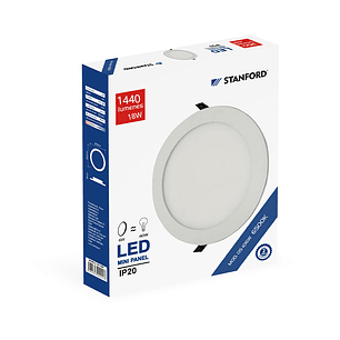 Panel redondo embutido 18W 6500K STANFORD