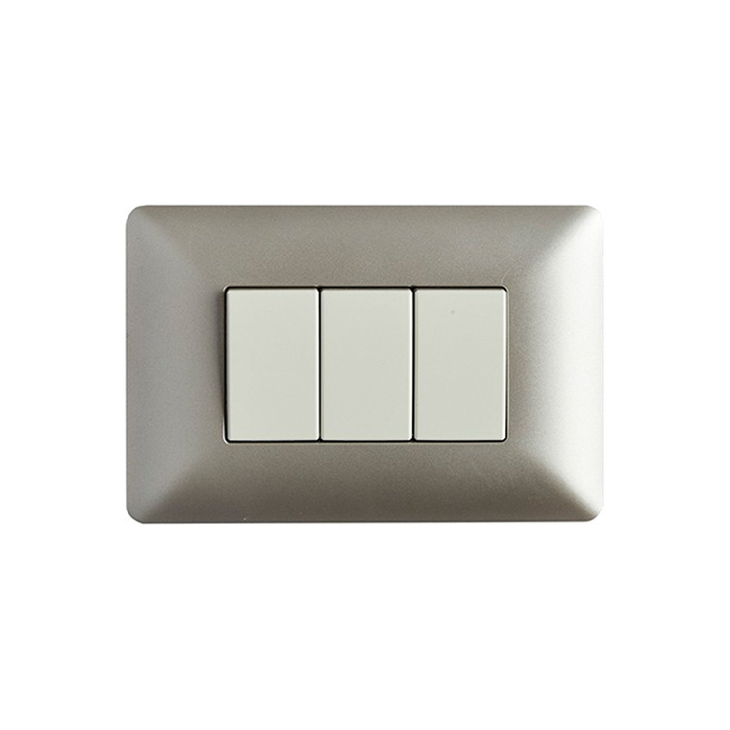 Interruptor Triple Champagne 10a 220v Certificado Sec. Stanford 1