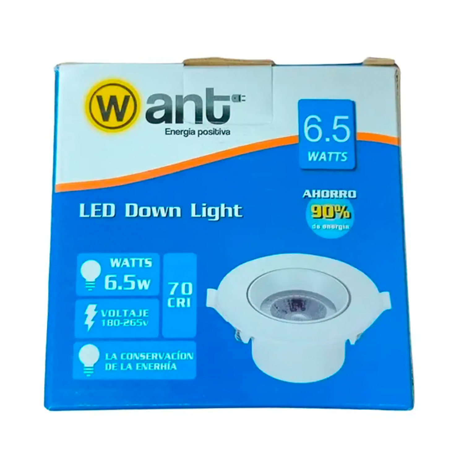 Foco Led 6.5w Embutido Orientable 95mm De Ø Luz Fría Want 1
