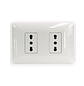 Tomacorriente Enchufe Doble Blanco 16a 220v Sec. Want - Miniatura 1