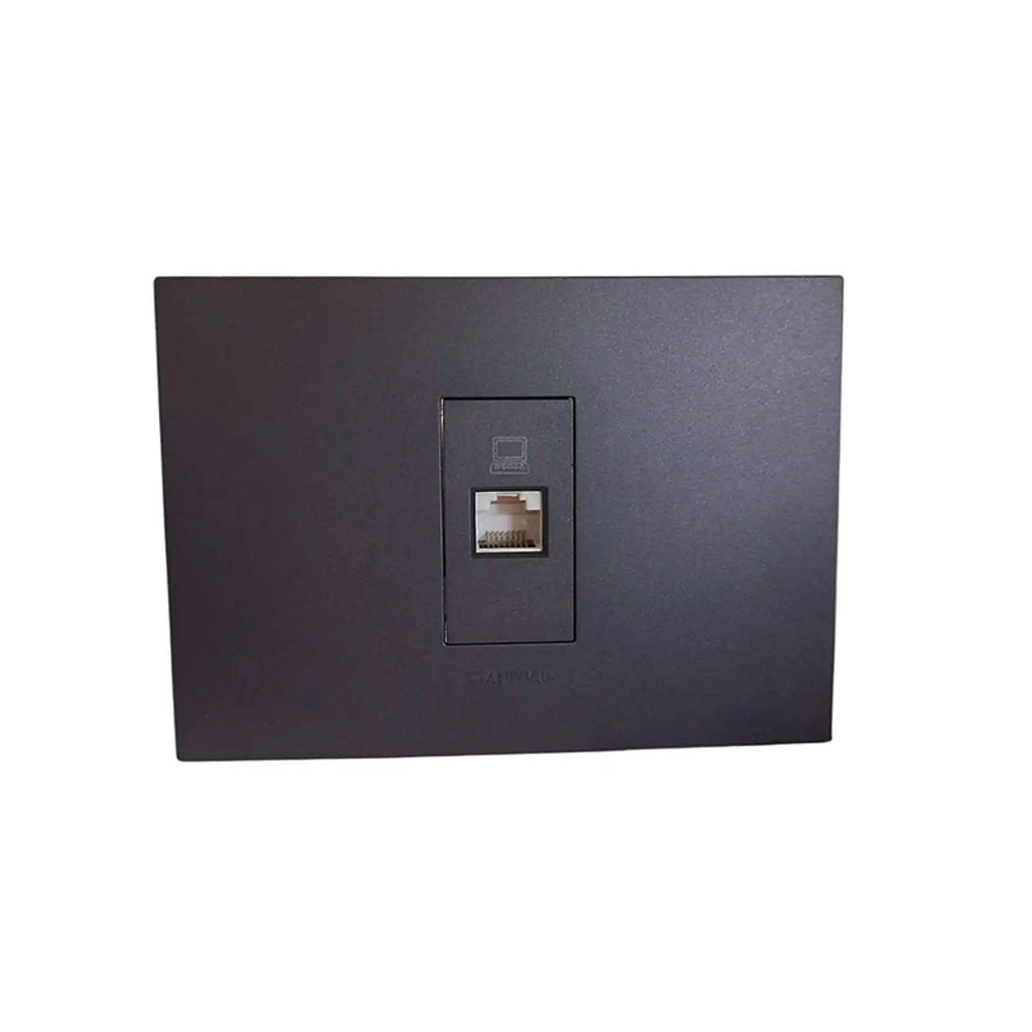 Toma Rrj45 Ethernet Red Internet Oficina Hogar Stanford Negro 1