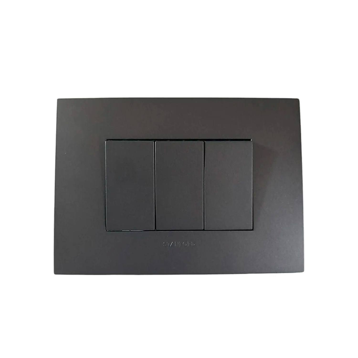 Interruptor Triple Grafito 10a 220v Certificado Sec Stanford 1