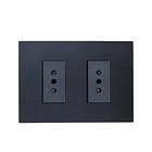 Tomacorriente Enchufe Doble Grafito Stanford 10a 250v Cert sec