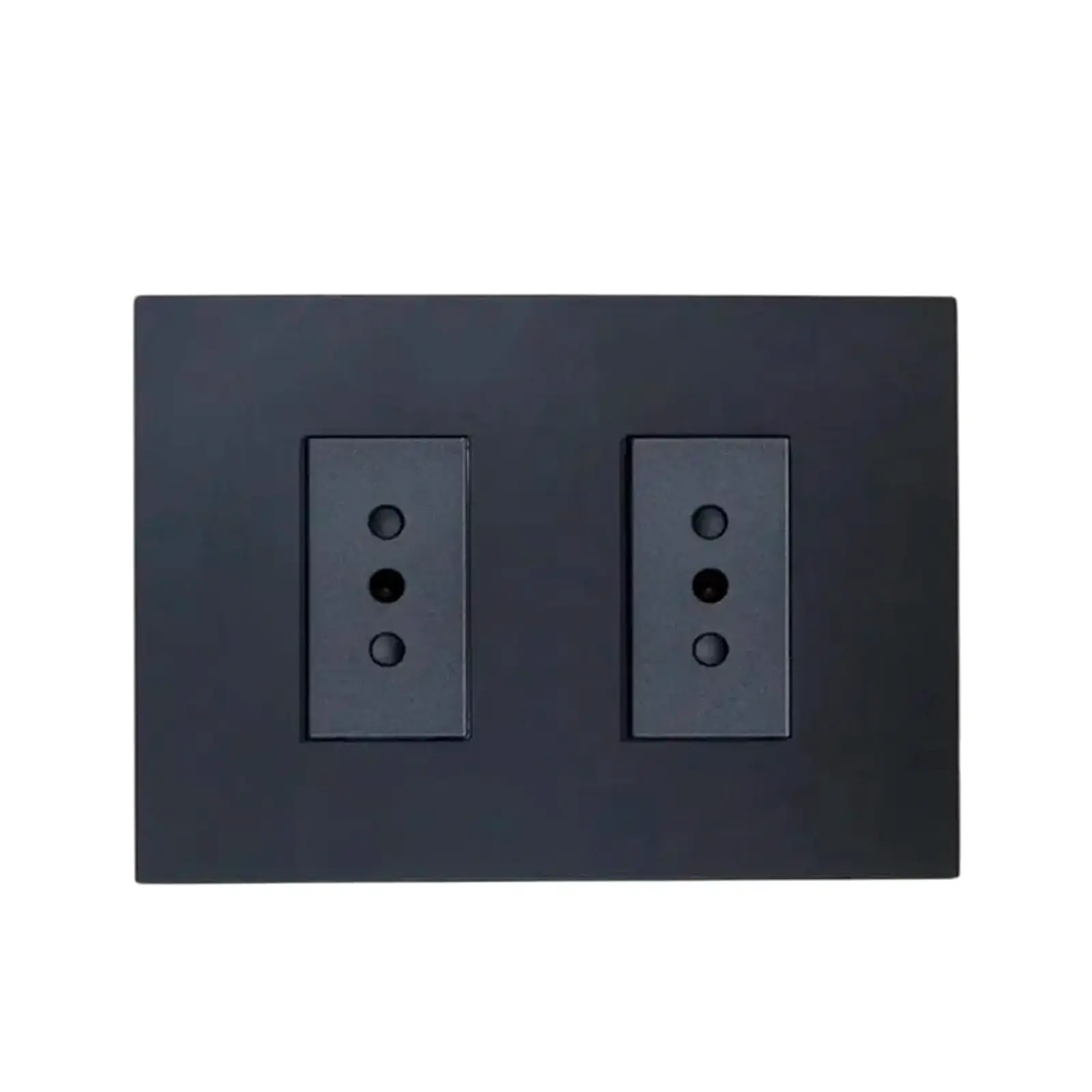 Tomacorriente Enchufe Doble Grafito Stanford 10a 250v Cert sec