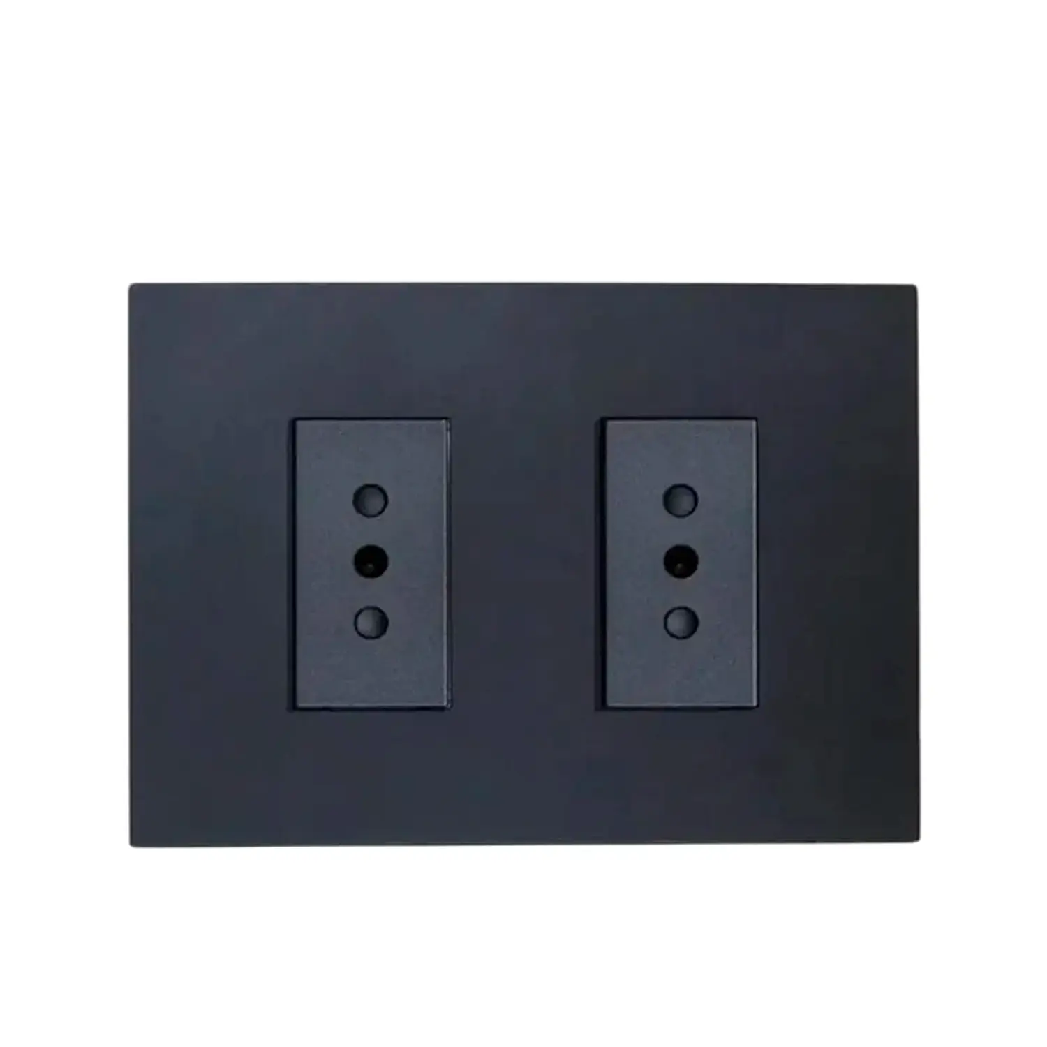 Tomacorriente Enchufe Doble Grafito Stanford 10a 250v Cert sec 1