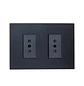 Tomacorriente Enchufe Doble Grafito Stanford 10a 250v Cert sec - Miniatura 1