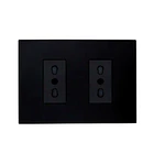 Tomacorriente Enchufe Doble Negro Stanford 10a 250v Cert sec