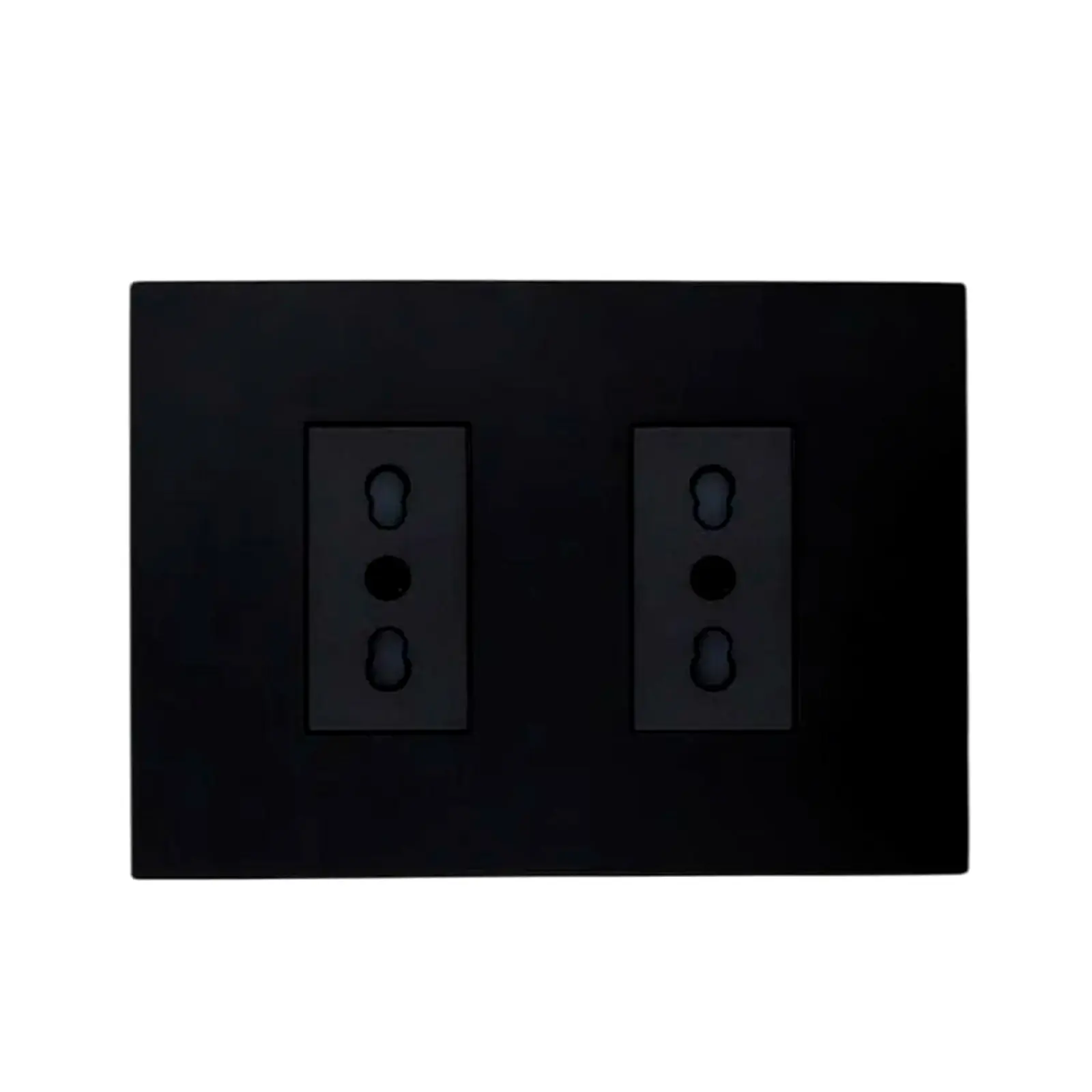 Tomacorriente Enchufe Doble Negro Stanford 10a 250v Cert sec
