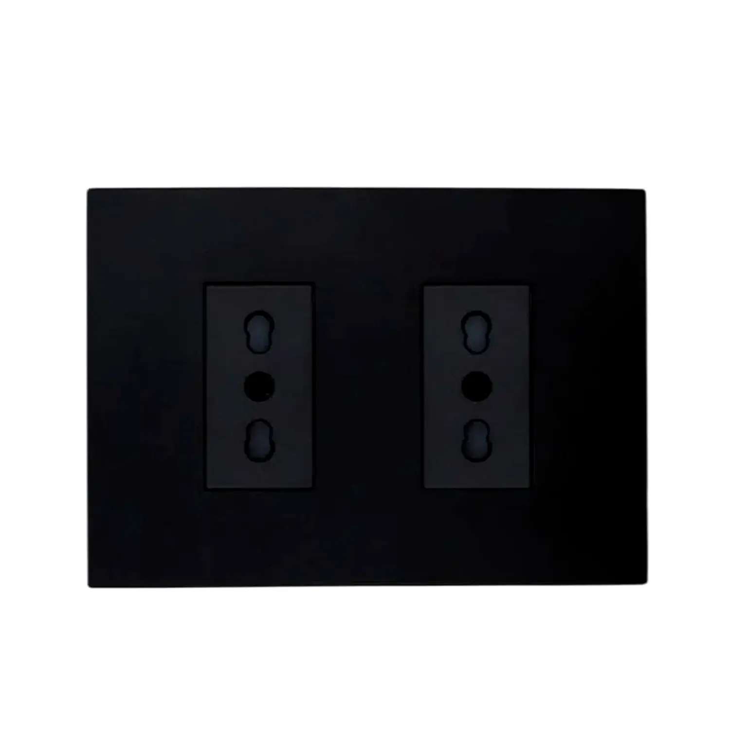 Tomacorriente Enchufe Doble Negro Stanford 10a 250v Cert sec 1
