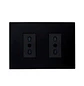 Tomacorriente Enchufe Doble Negro Stanford 10a 250v Cert sec - Miniatura 1