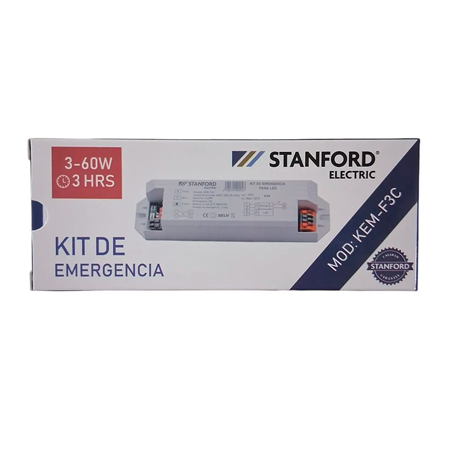 Kit De Emergencia Slim Para Panel Led 3-60w 3hrs Stanford 1