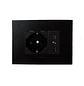 Tomacorriente Schuko Universal 16a + toma Simple 16a Negro Stanford - Miniatura 1