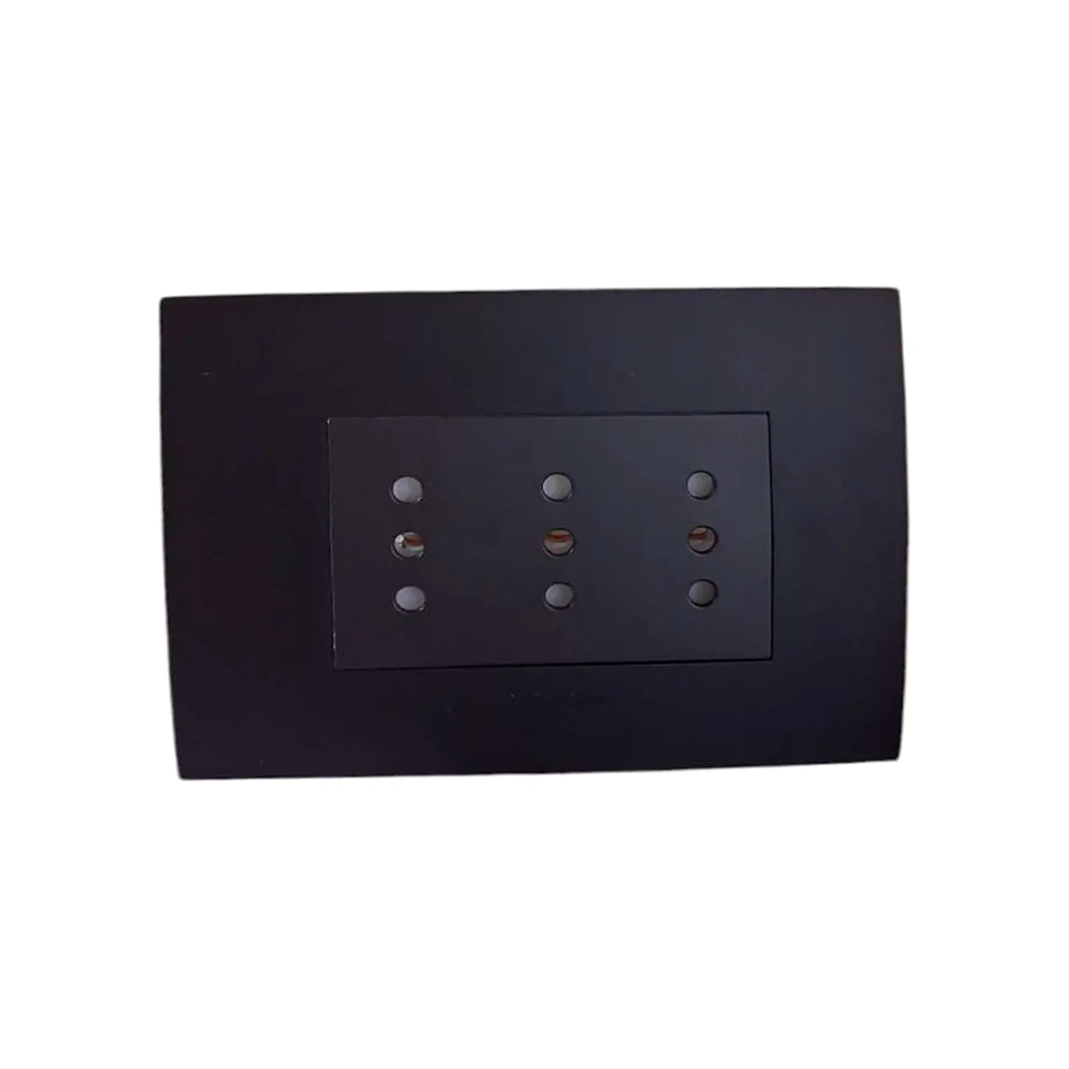 Tomacorriente Enchufe Triple Negro Punteado 10a 220v Sec. 1