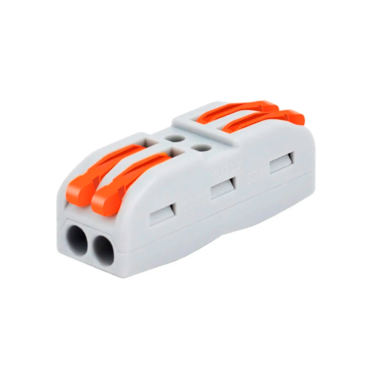 Pack 10 Conector Eléctrico Rápido Wago 2 Entrada 2 Salida 1