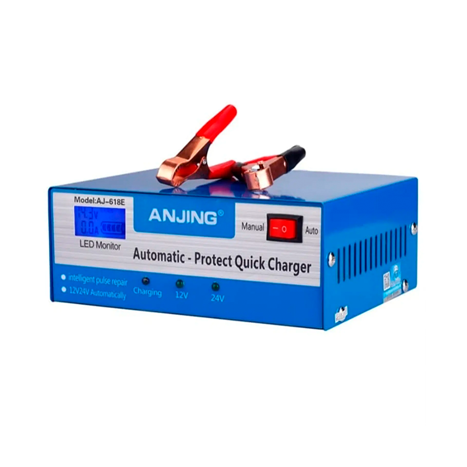 Cargador De Batería Inteligente Rápido Auto-moto De 12v-24v 1