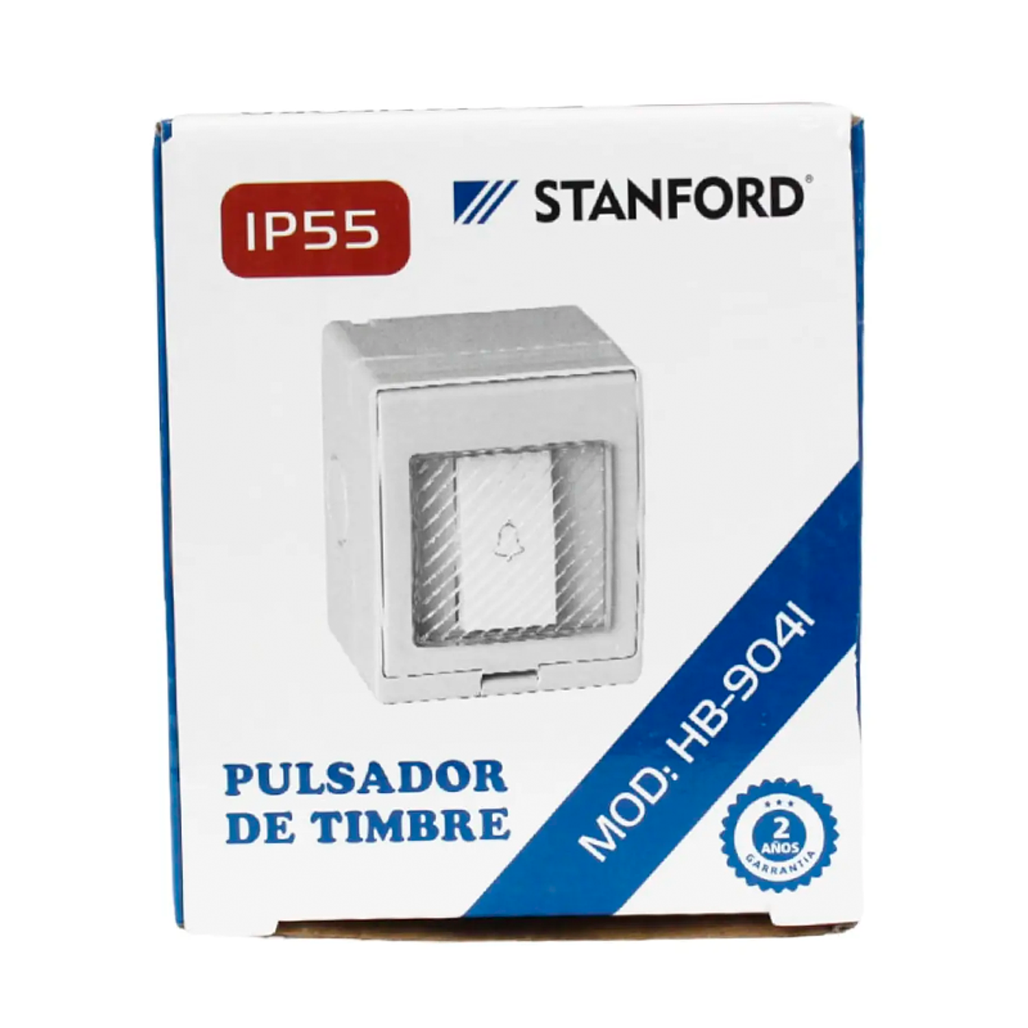 Hydrobox Sobrepuesto Pulsador De Timbre Stanford 16a-250v 1