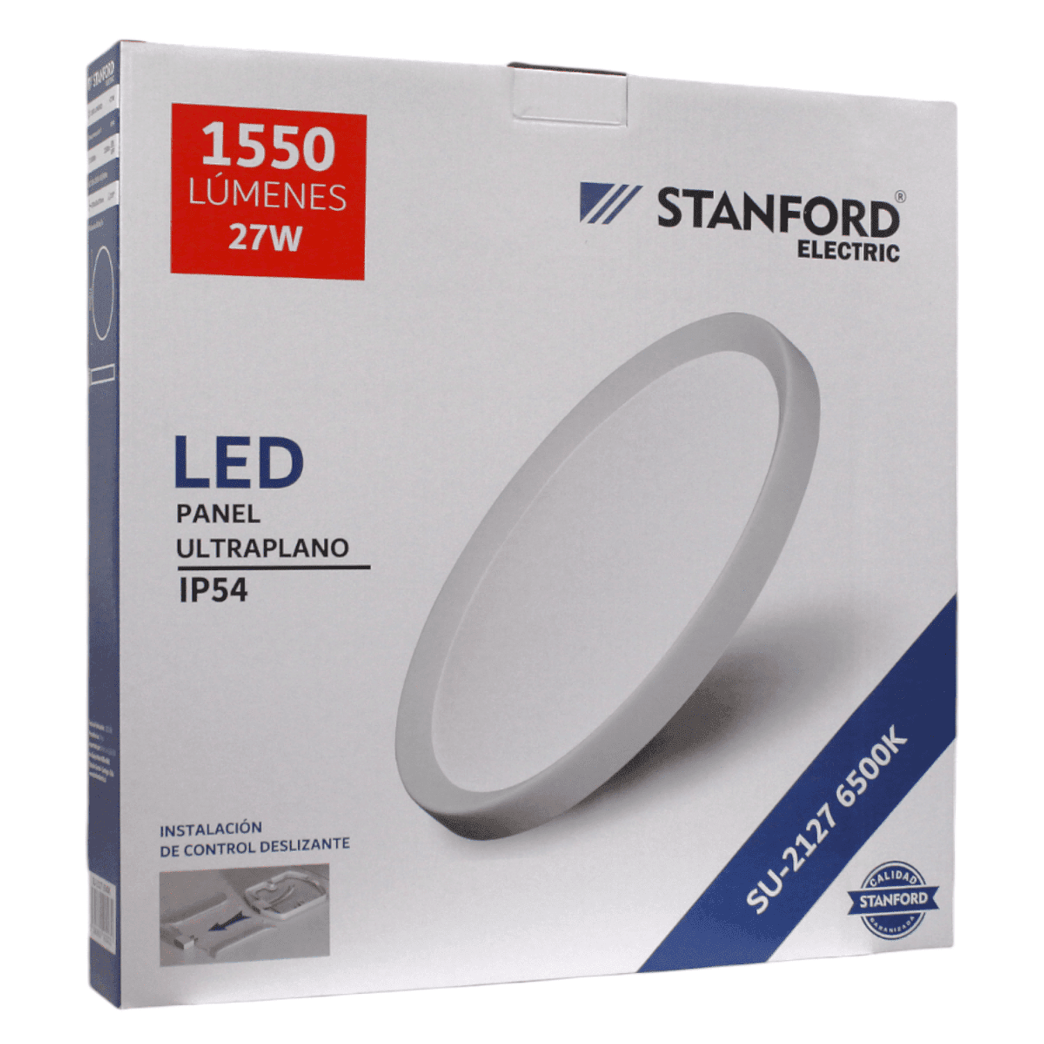 Panel Led Ultraplano Hermético 27w 6500k Ip54 1550lm Exterior Stanford 6