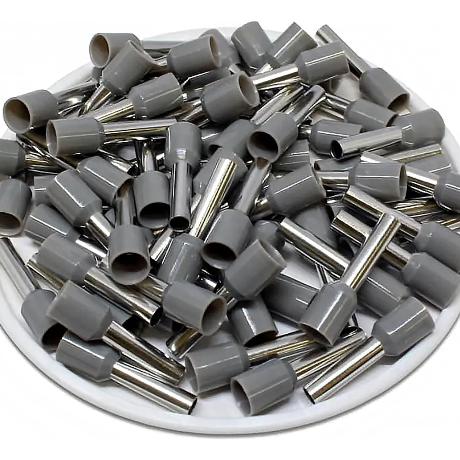Terminal Ferrul Ferrule 2.5mm Gris 100und Cable 14 Awg 2