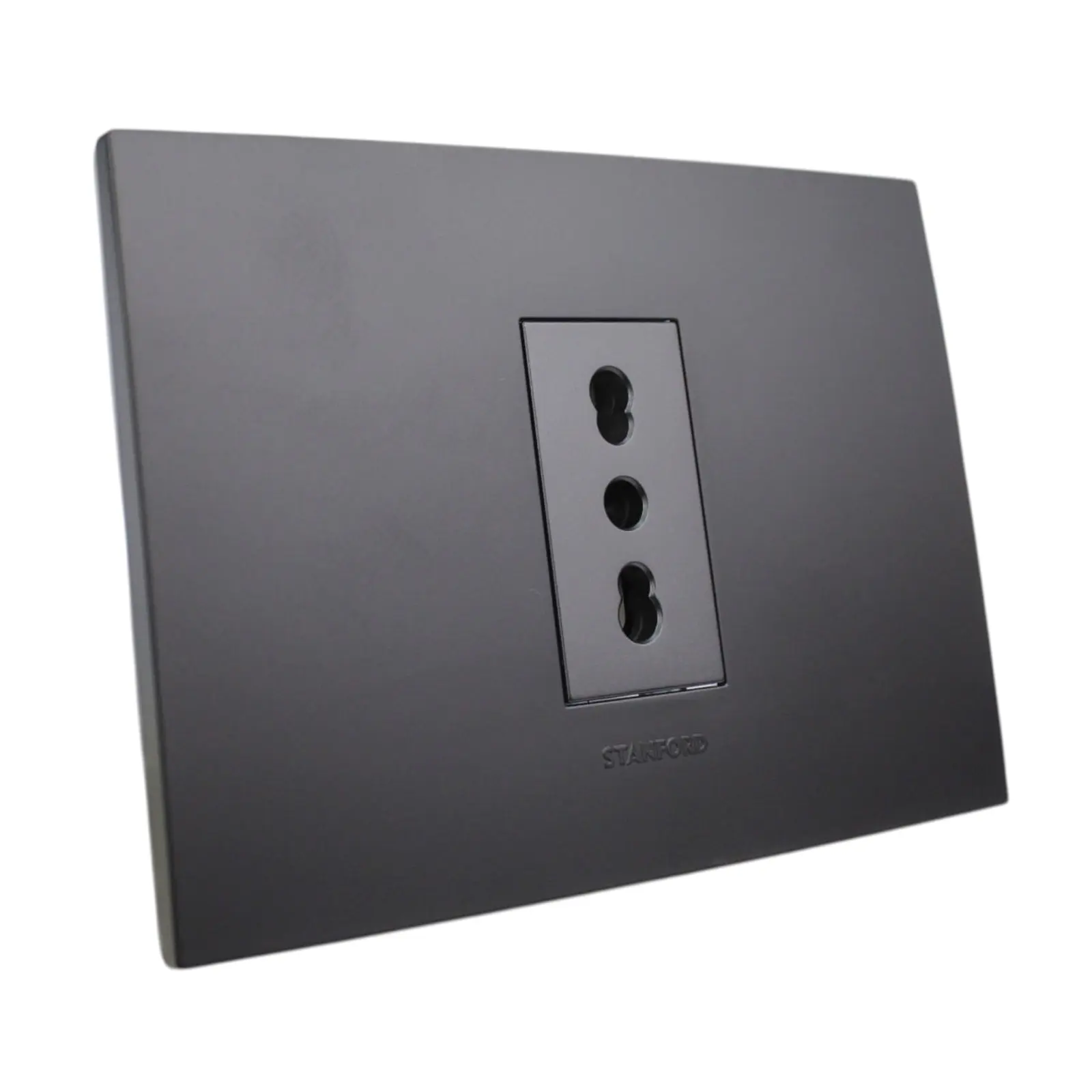 Tomacorriente Simple Bipaso 10/16a 250v Grafito Stanford