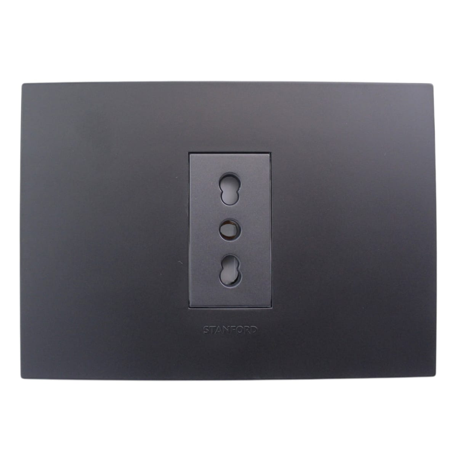 Tomacorriente Simple Bipaso 10/16a 250v Grafito Stanford 2