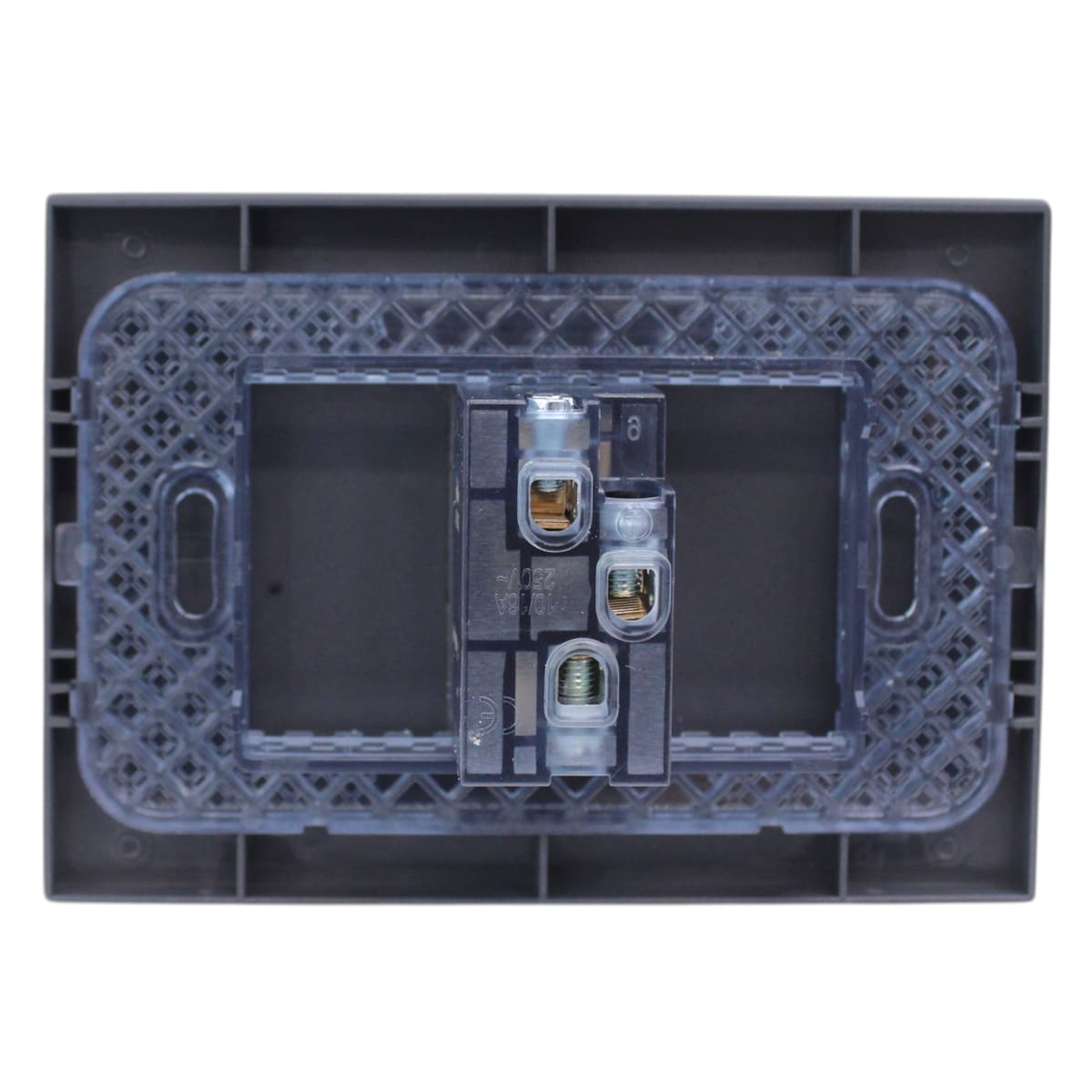 Tomacorriente Simple Bipaso 10/16a 250v Grafito Stanford 3