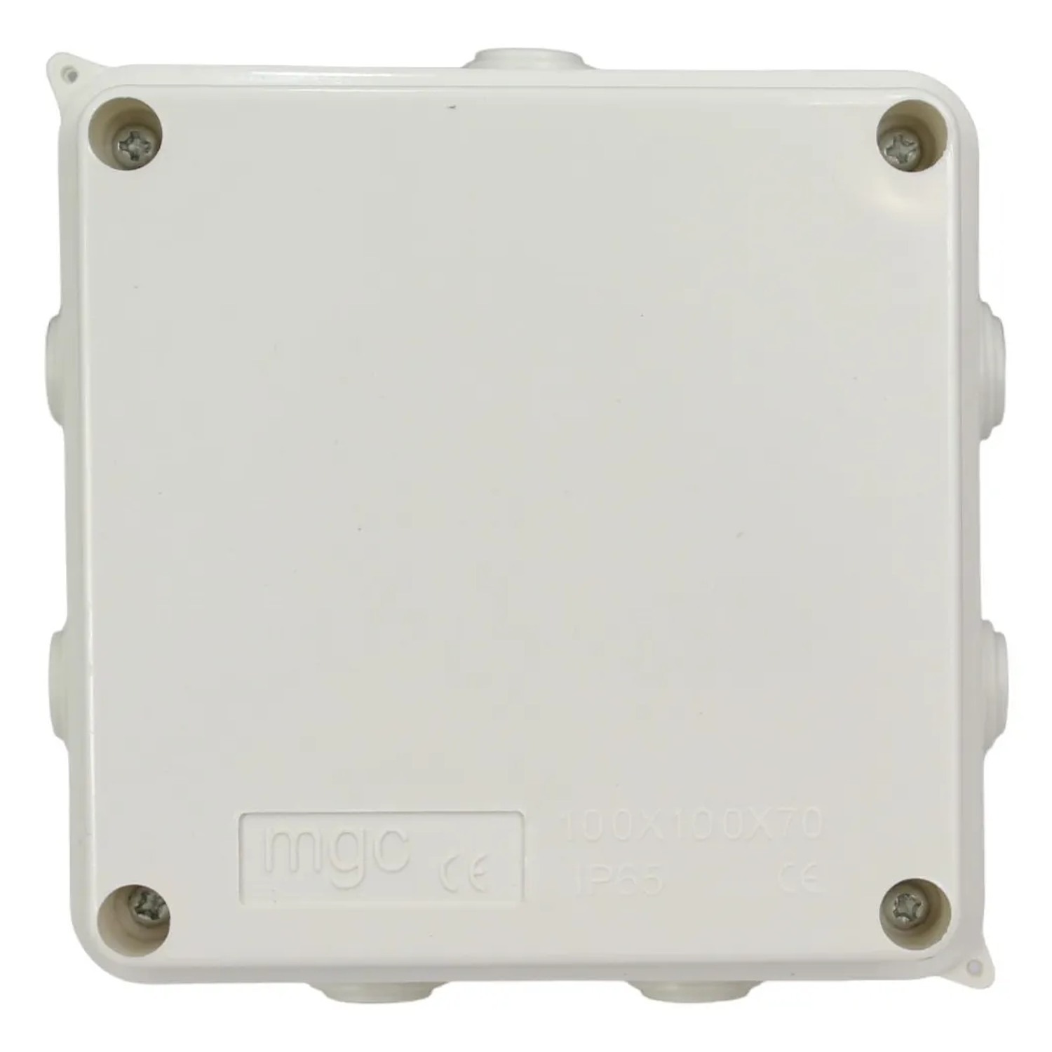 Caja Estanca Ip65 Ik07 Pvc Con 2 Conos 100x100x70 3