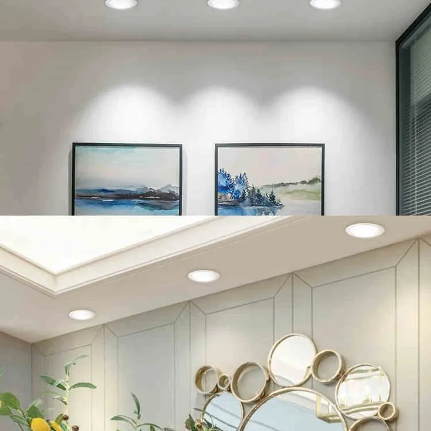 Foco Panel Led Redondo Embutido 18w Luz Fría 5