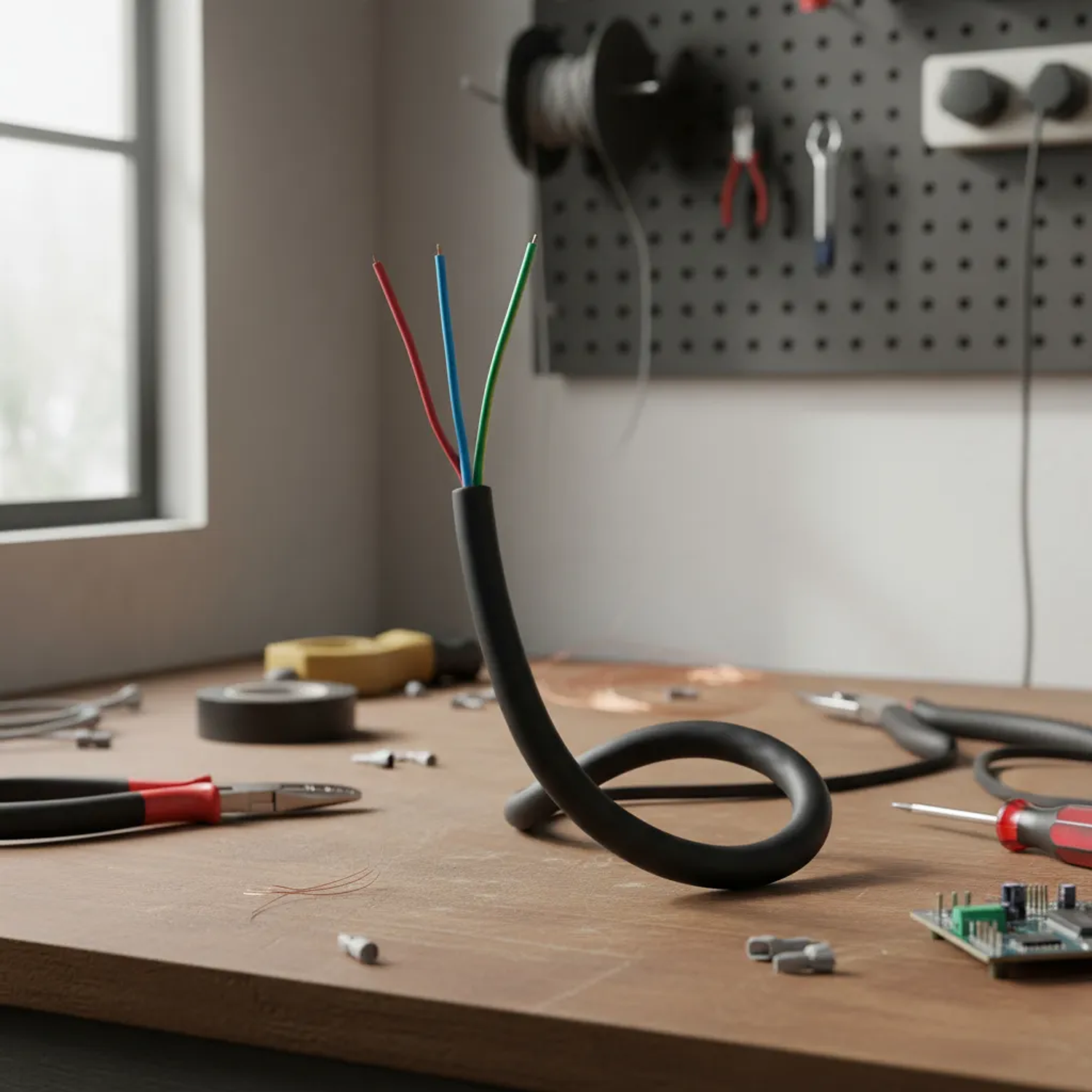 Cable Cordón Eléctrico 3x0.75 Mm2, Rollo 1 Mt Sec Stanford 1