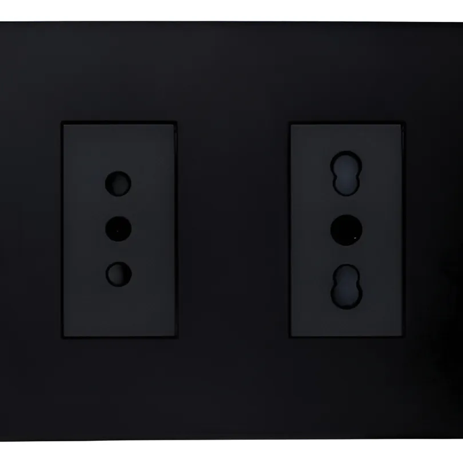 Toma Simple 10a + Toma Bipaso 10/16a 250v Negro Cert Sec  1