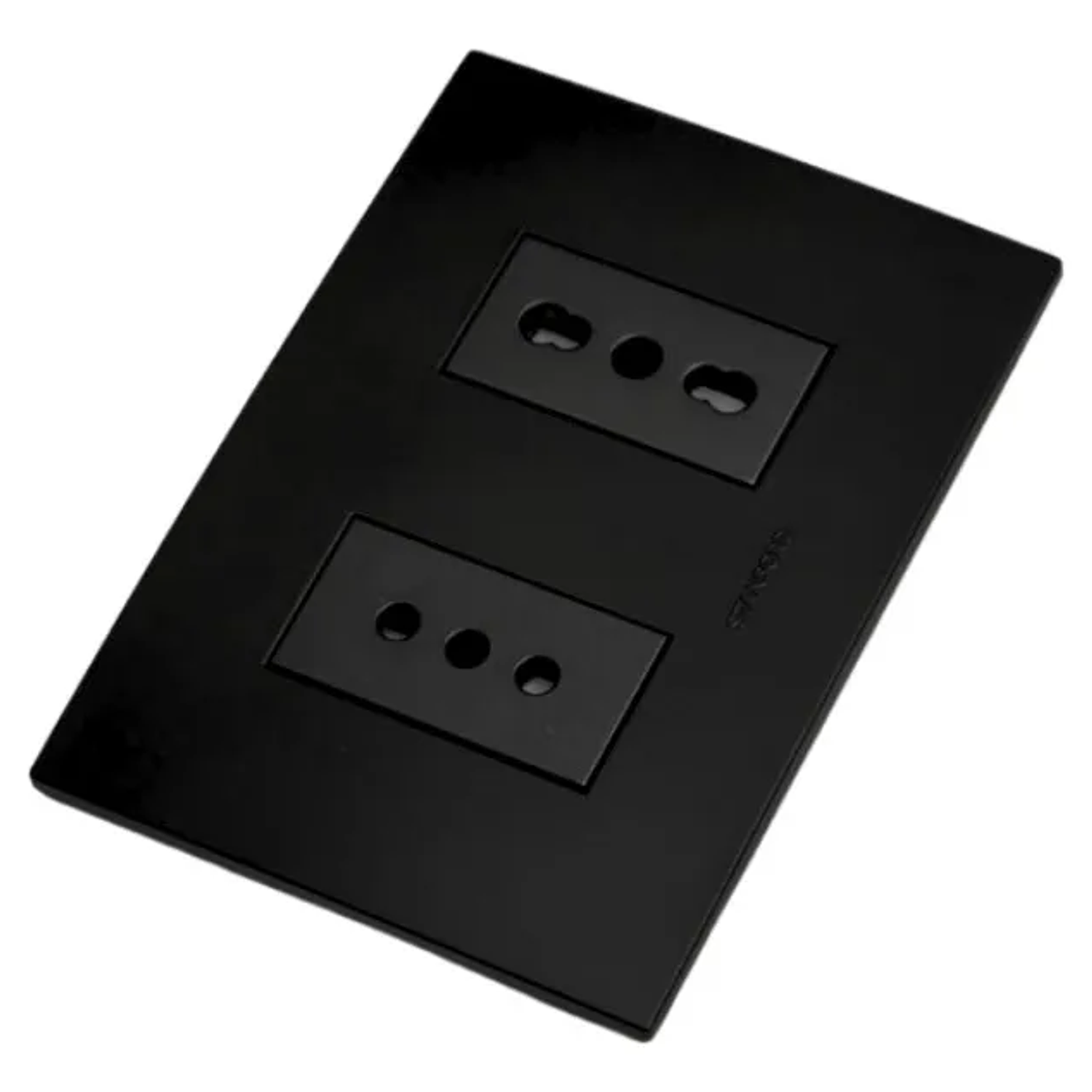 Toma Simple 10a + Toma Bipaso 10/16a 250v Negro Cert Sec  2