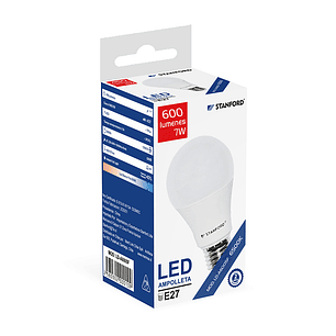 Ampolleta LED A60 Clasica 7W/6500K/Casquillo E27
