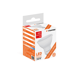 Ampolleta Led Dicroica Empavonada GU-10 Certificada Luz Cálida