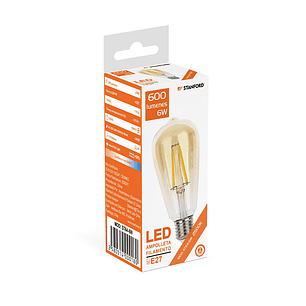 Ampolleta LED Vintage 6W 2500K Casquillo E27