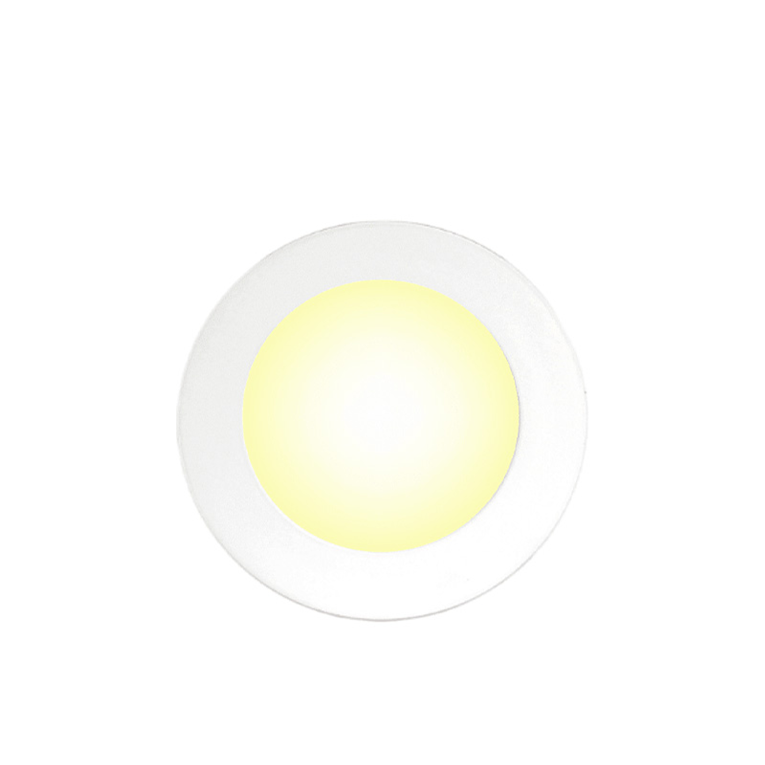 Panel Redondo Embutido 3W Luz Cálida Certificado 2