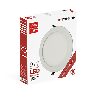 Panel Redondo Embutido 18W Luz Neutra Certificado