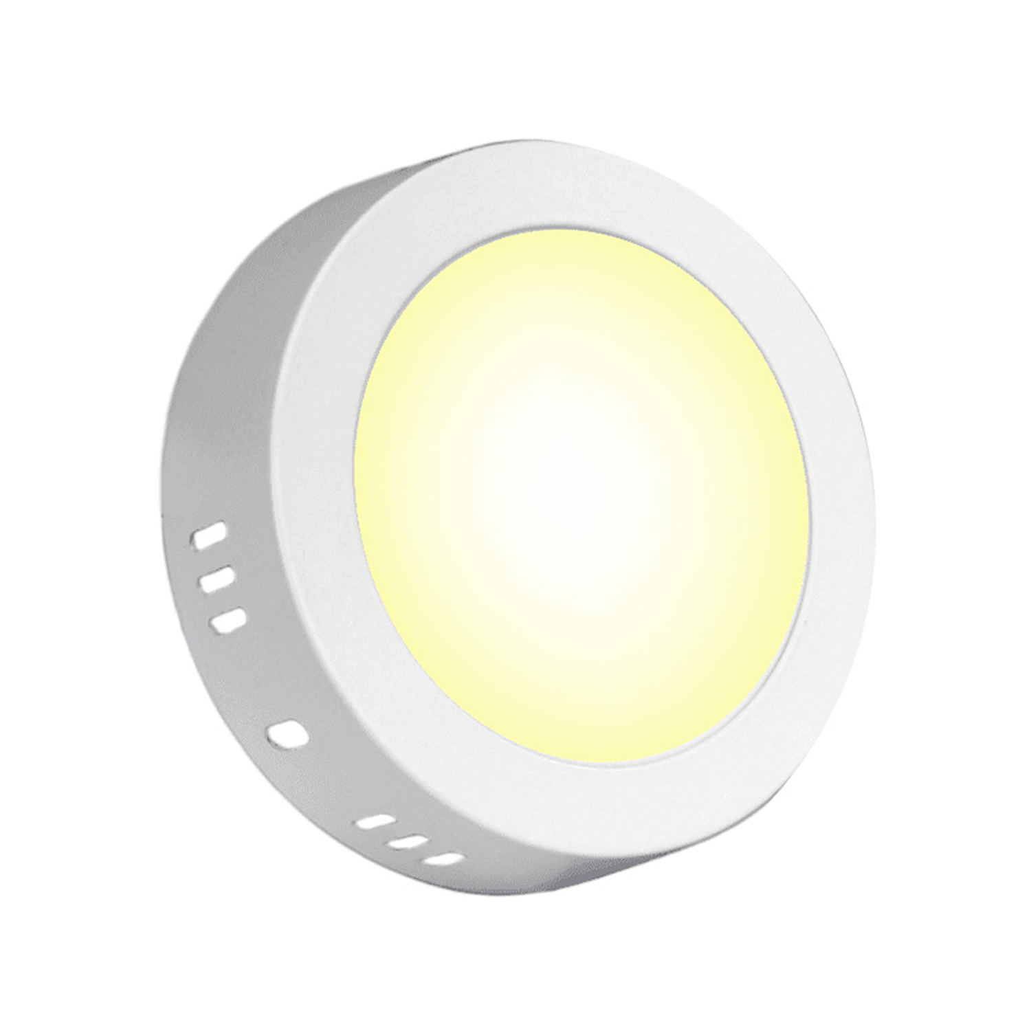Panel Rodondo Sobrepuesto 6W Luz Cálida  3