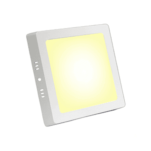 Panel Led Cuadrado Sobrepuesto 6W Luz Cálida
