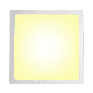 Panel Led Cuadrado Sobrepuesto 24W Luz Cálida