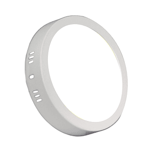 Panel Led Redondo Sobrepuesto PVC 18W Luz Fría