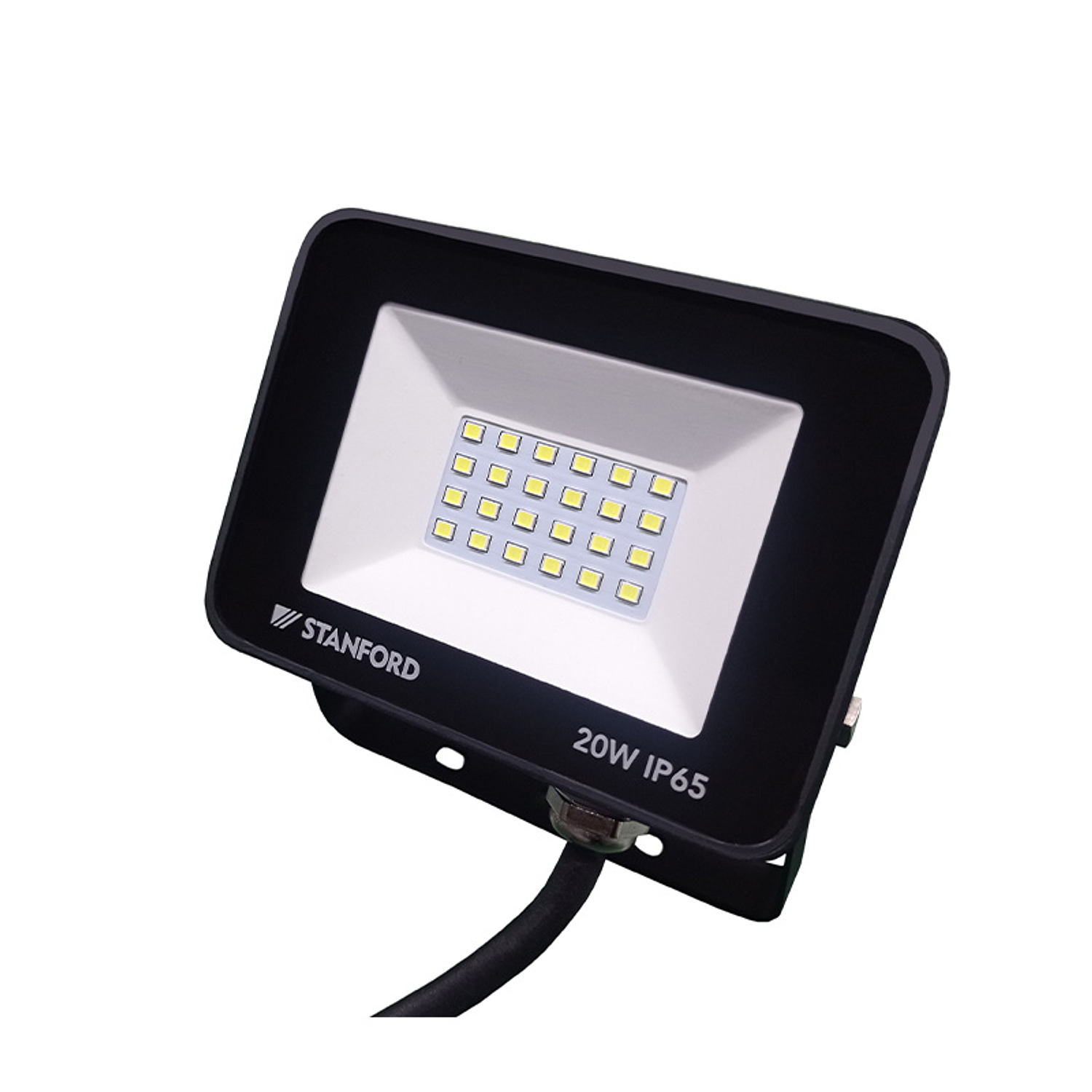 Proyector Slim Negro Ip65 20W 2500K 1