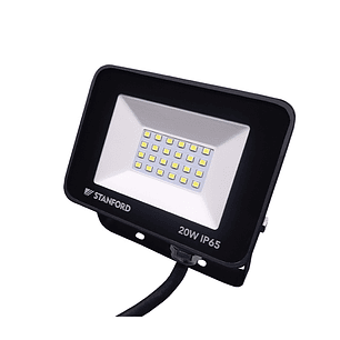 Proyector Slim Negro Ip65 20W 2500K