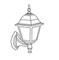 Farol Exterior Colonial Negro 4 Caras Rosca E/27 Max 60W - Miniatura 2